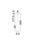 MAO Badezimmer-Pendelleuchte GU10, IP44,Frosted Acrylic – Bild 8