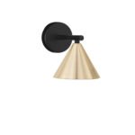 CONICO Wandleuchte GU10, IP20, Oxide Gold/Black Aluminium