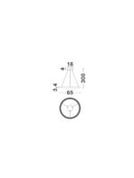 DEOS LED-Pendelleuchte 27W, IP20, 3000K, dimmbar – Bild 7